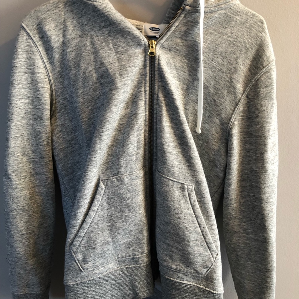grey zip up